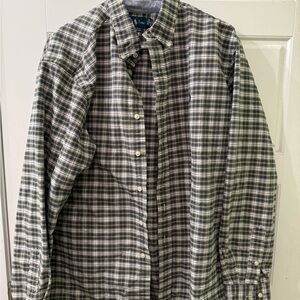 Vintage Ralph Lauren Green and Yellow Plaid Shirt